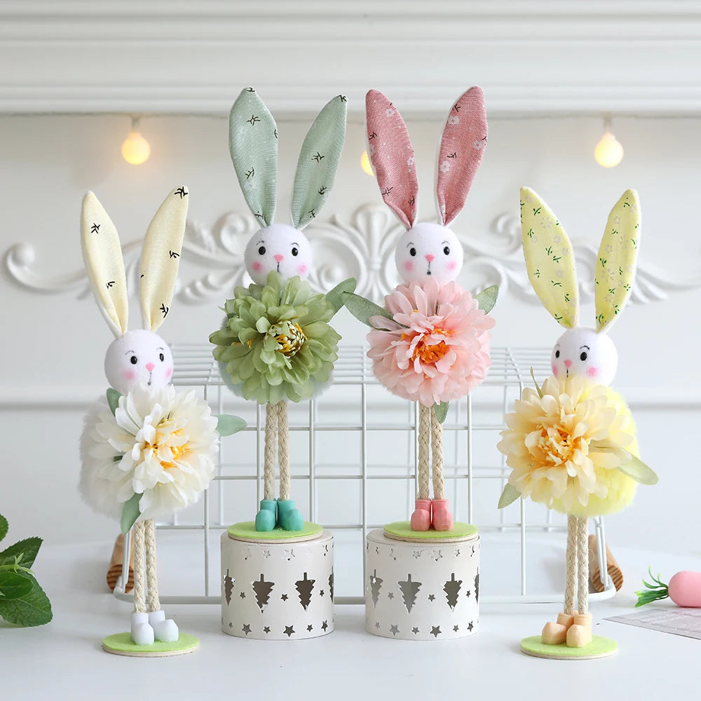 Easter Standing Flower Bunny Fairy Angels