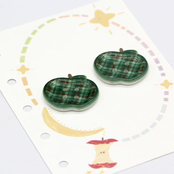 Totson 25mm Cute Fruit Shape Plastic Button - 10 PC