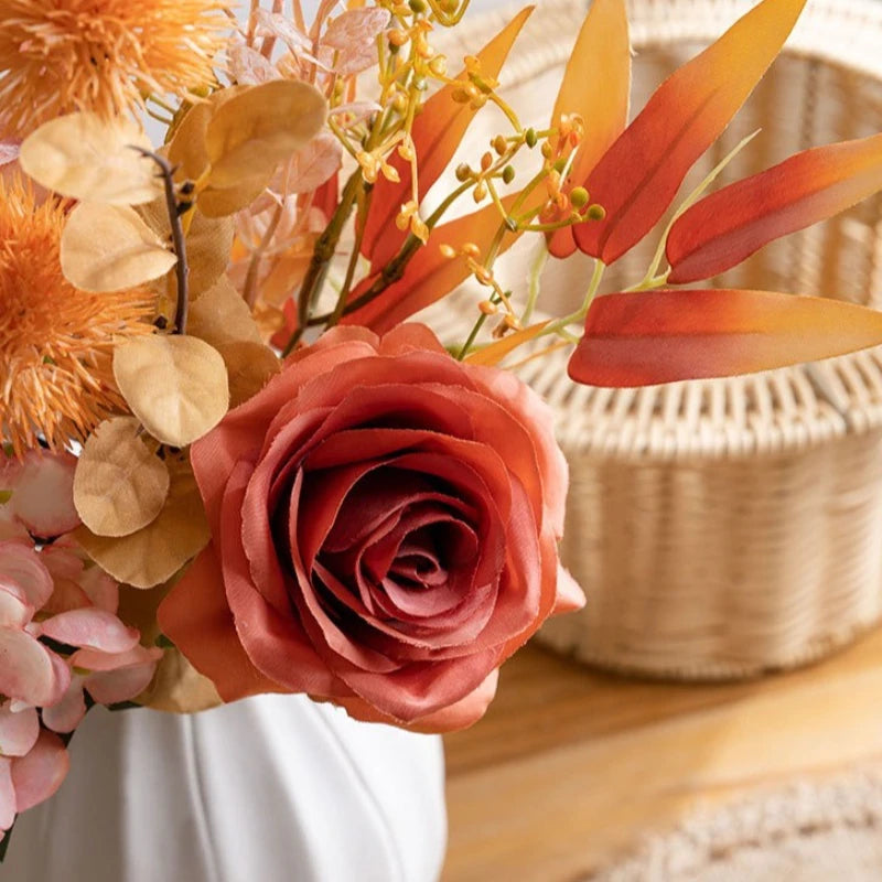 Cherish 49CM Artificial Autumn Eucalyptus Flower Bouquet