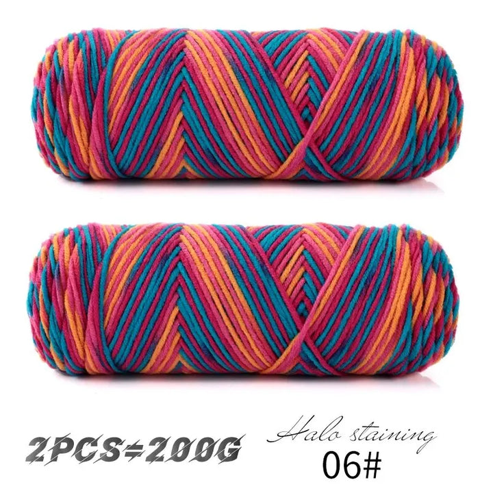 2 PC / Multicolor Acrylic Sweater Yarn