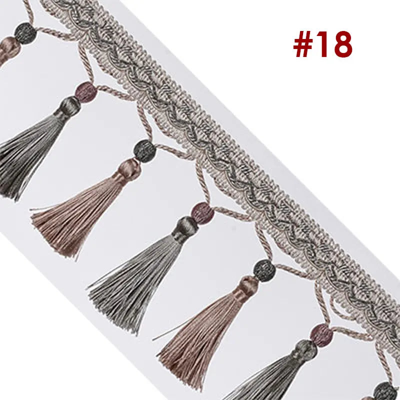 3 YARDS / Junsone Beaded Tassel Fringe Trim