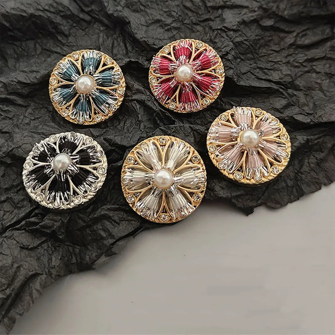 6 PC / Umeda Rhinestone Buttons