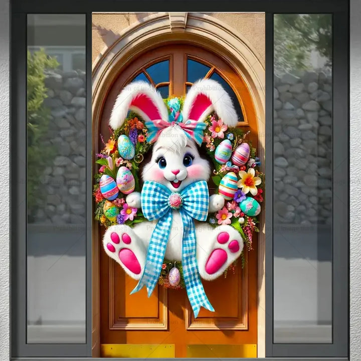 Spring Happy Easter Door Wreath