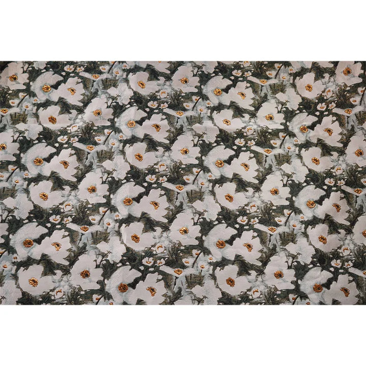 Mito Ink Style Flower Yarn Dyed Jacquard