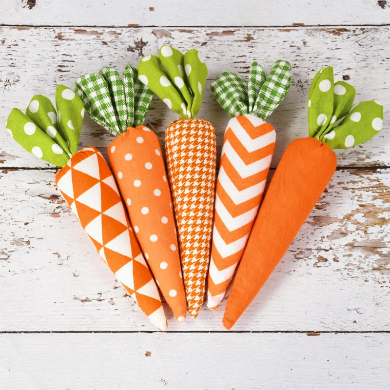 Fabric Easter Carrot Ornaments