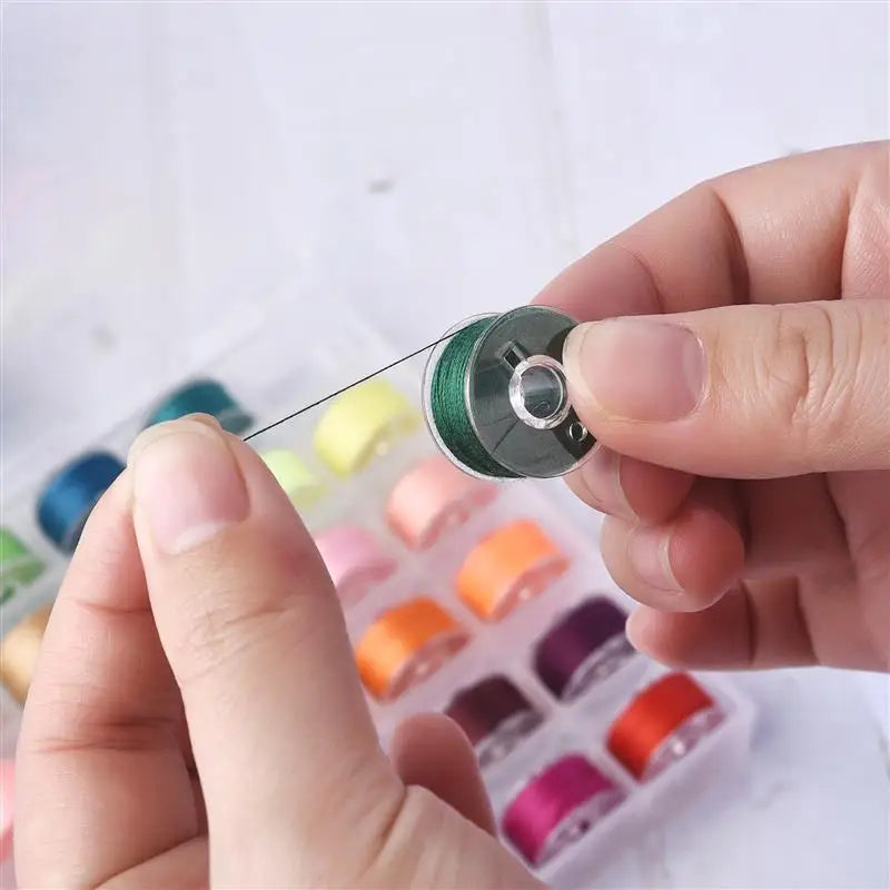 10 PC / Transparent Multicolor Sewing Bobbins