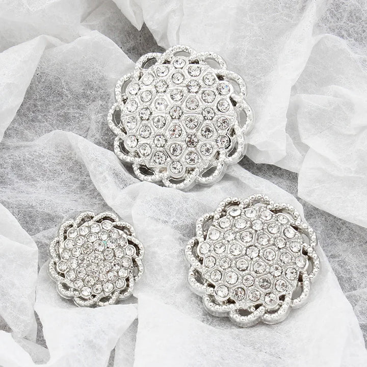 6 PC / Hisoda Rhinestone Buttons