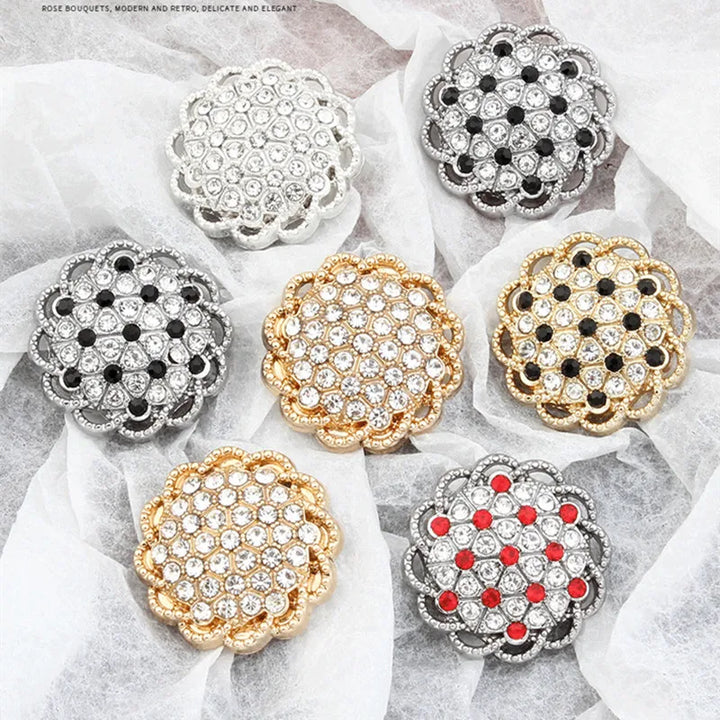 6 PC / Hisoda Rhinestone Buttons