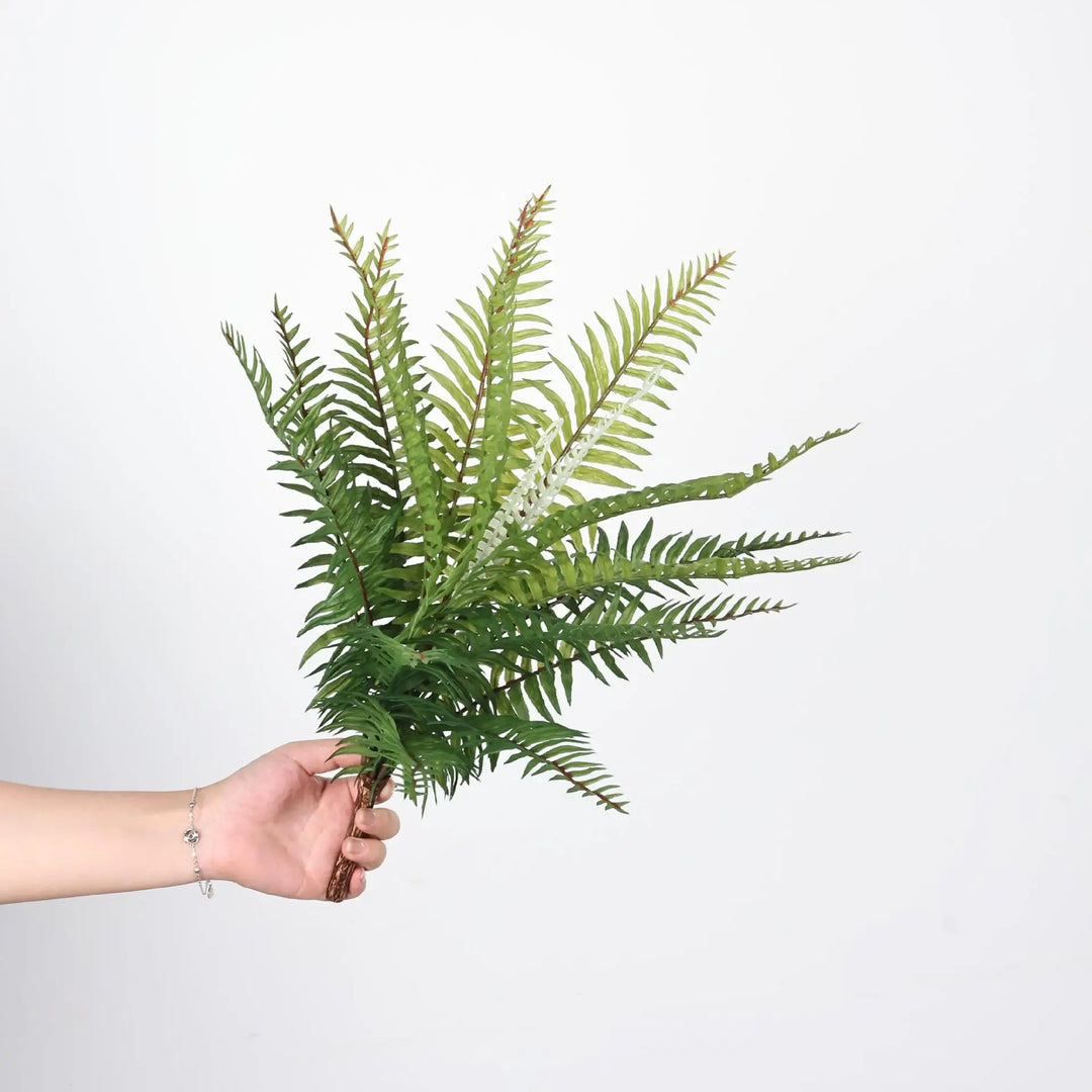 Fior 20 Inch Artificial Fern Leaves Faux Green Plant