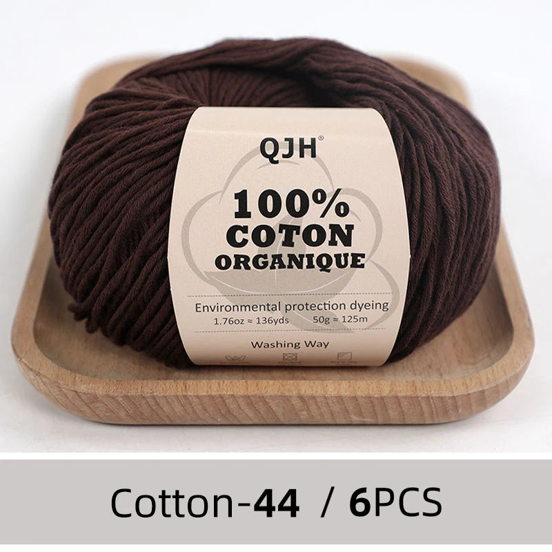 6 PC / 100% Cotton Summer Soft Yarn