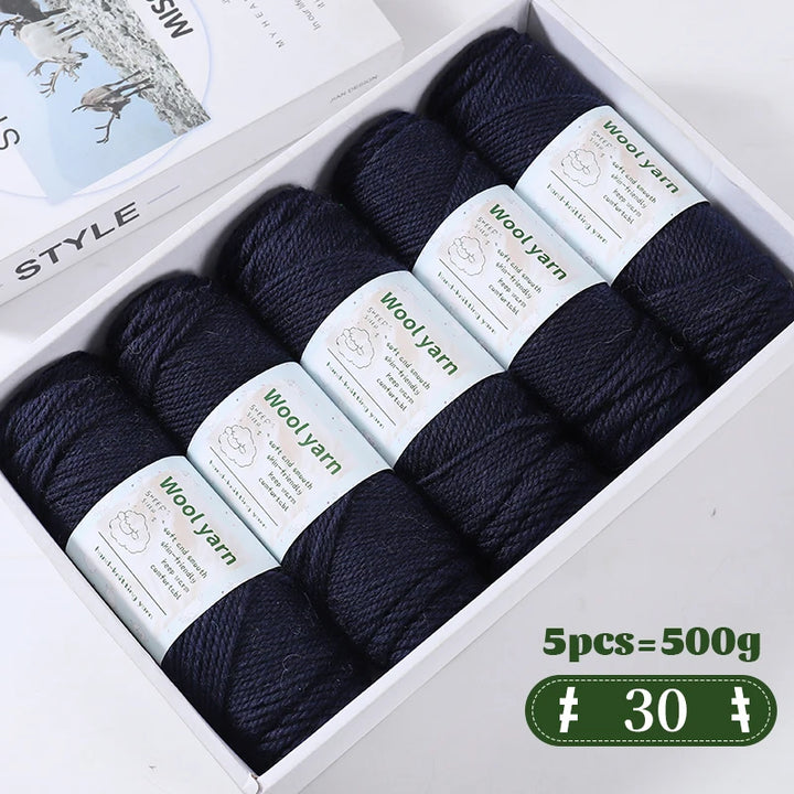 500g Gradient Color Rainbow Yarn