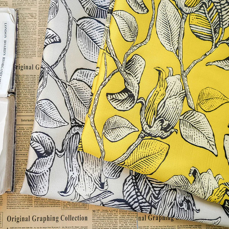 Ulsama Flower Printed Yarn Dyed Jacquard Fabric