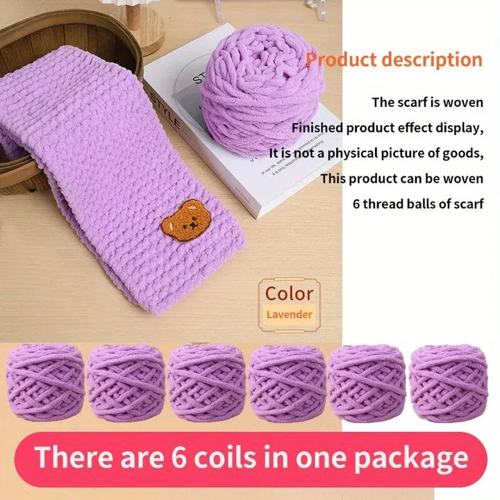 6 PC / Thread Thick Yarn Ball Set