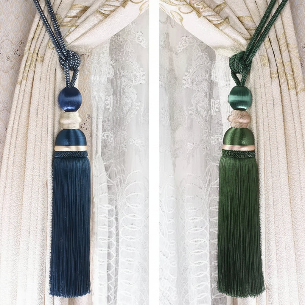 2 PC Noriel Curtain Tassel Tiebacks