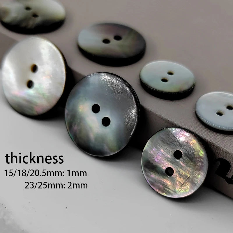 Roqin Natural Shell Button - 10 PC