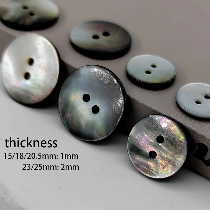 Roqin Natural Shell Button - 10 PC