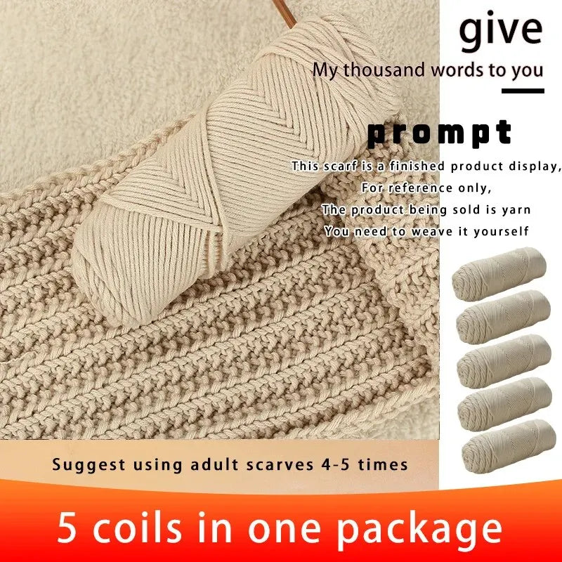 5 PC / Valentine's Soft Blended Cotton Yarn