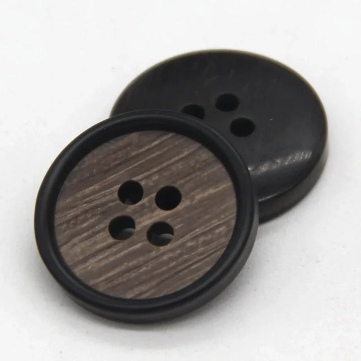 Manein 15/20mm Retro Men Suit Horn Resin Button - 20 PC