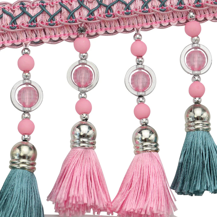 3 YD / Bravelle Tassel Beaded Fringe Trim
