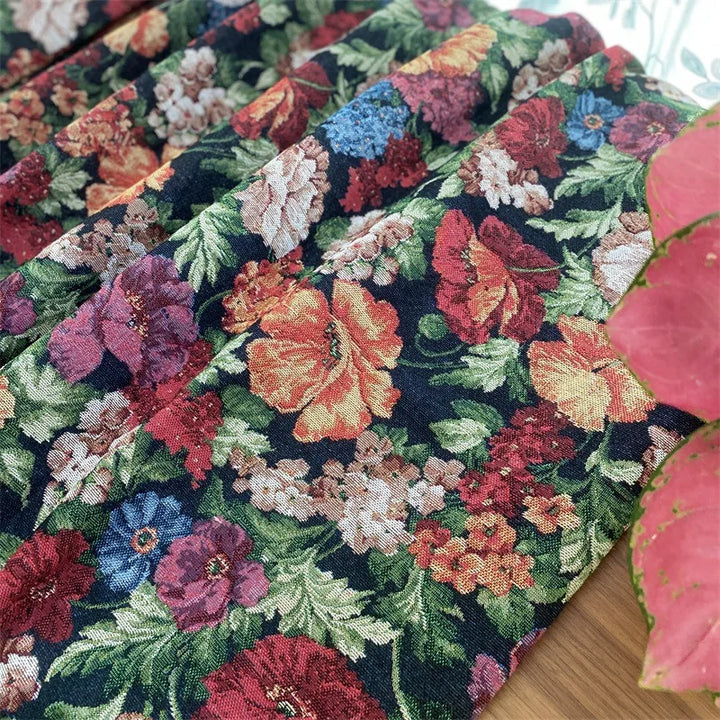 Loulou Traditional Floral Chenille Fabric