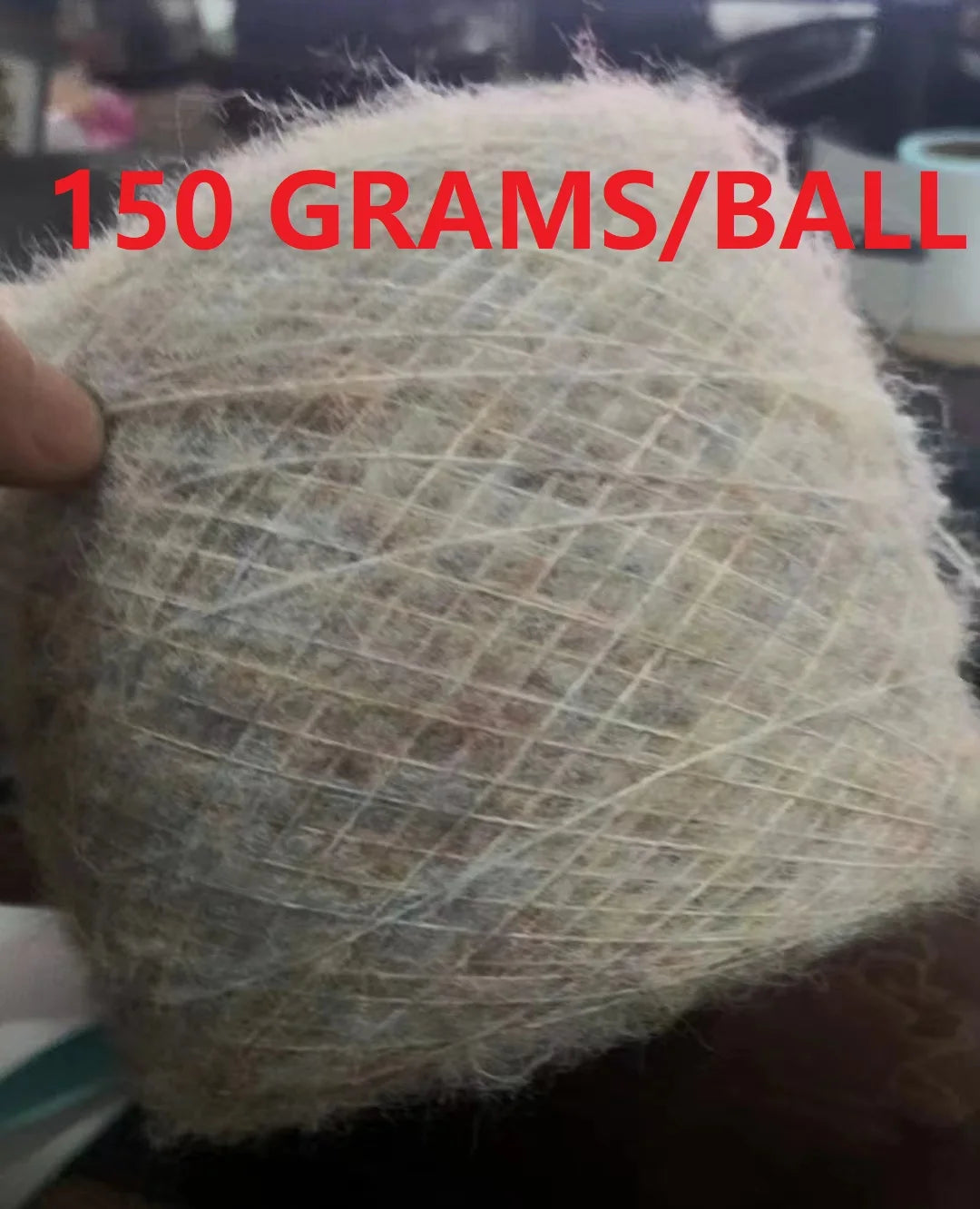 250g Ball Rainbow Faux Mohair Yarn