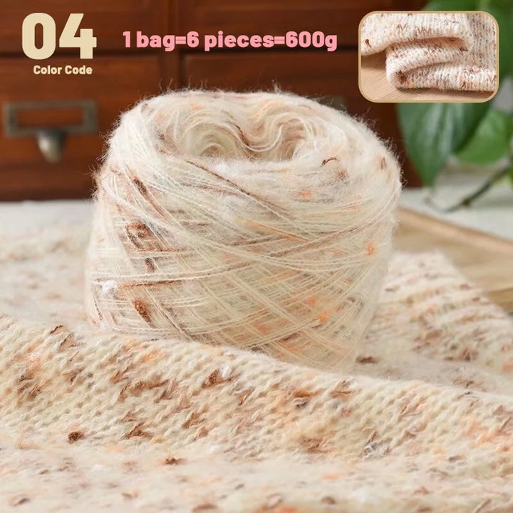 600g Colorful Dot Rainbow Soft Yarn