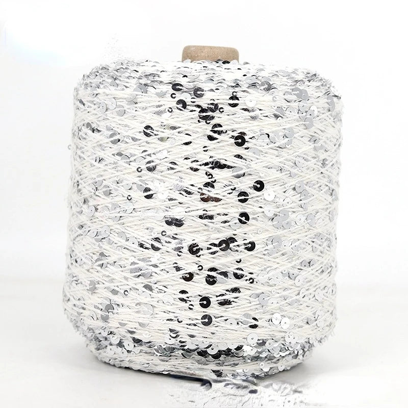 50g Metallic Sequin Yarn Sparkle Glitter