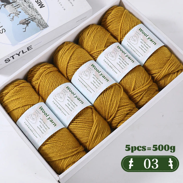 500g Gradient Color Rainbow Yarn