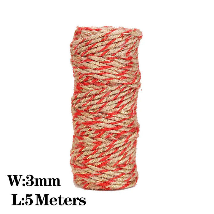 2 Meter / Natural Jute Crafts Rope String Ribbon