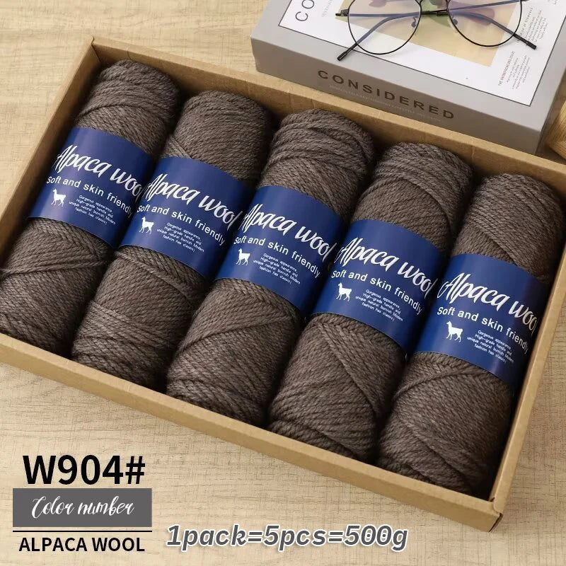 5 PC / Alpaca Blended Wool Yarn