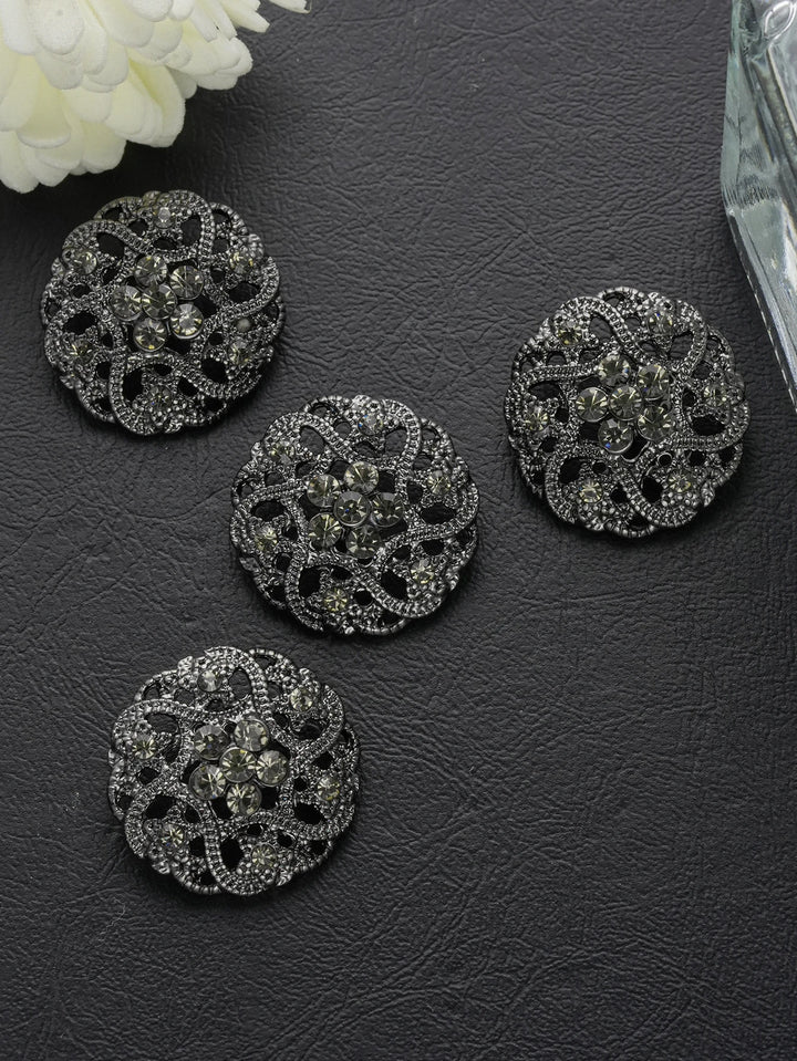 3 PC / Faos Rhinestone Buttons