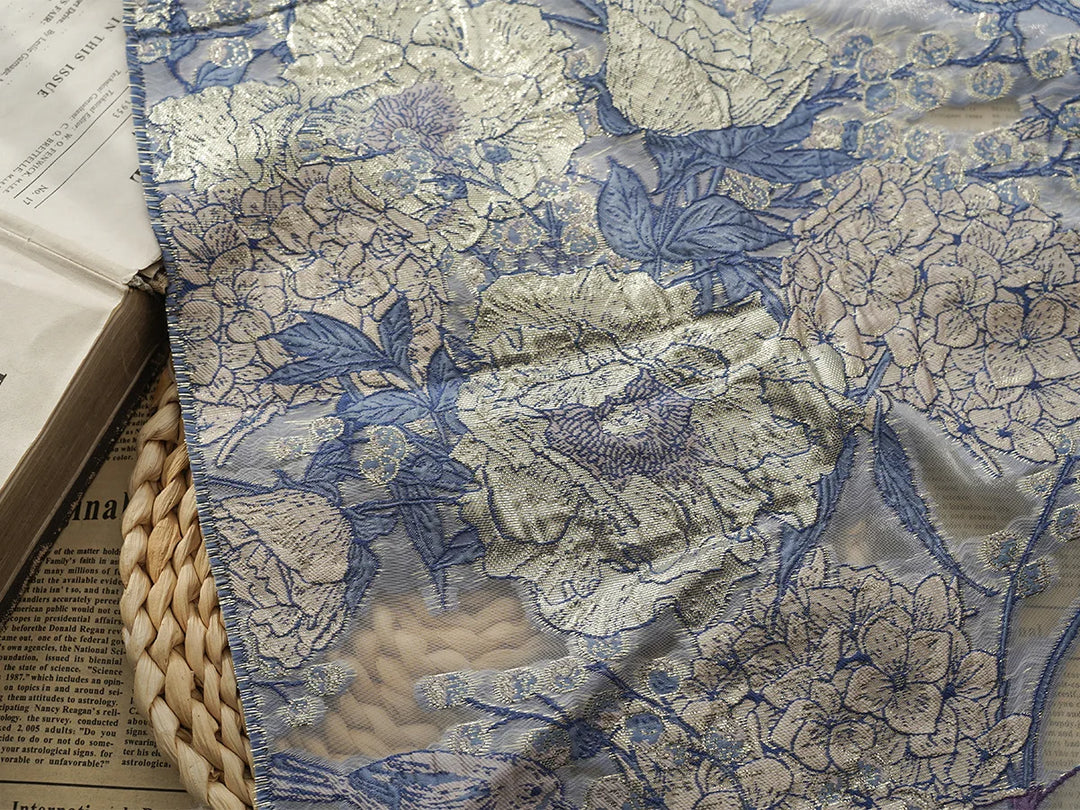 Sunori Classic Flower Yarn Dyed Jacquard Fabric