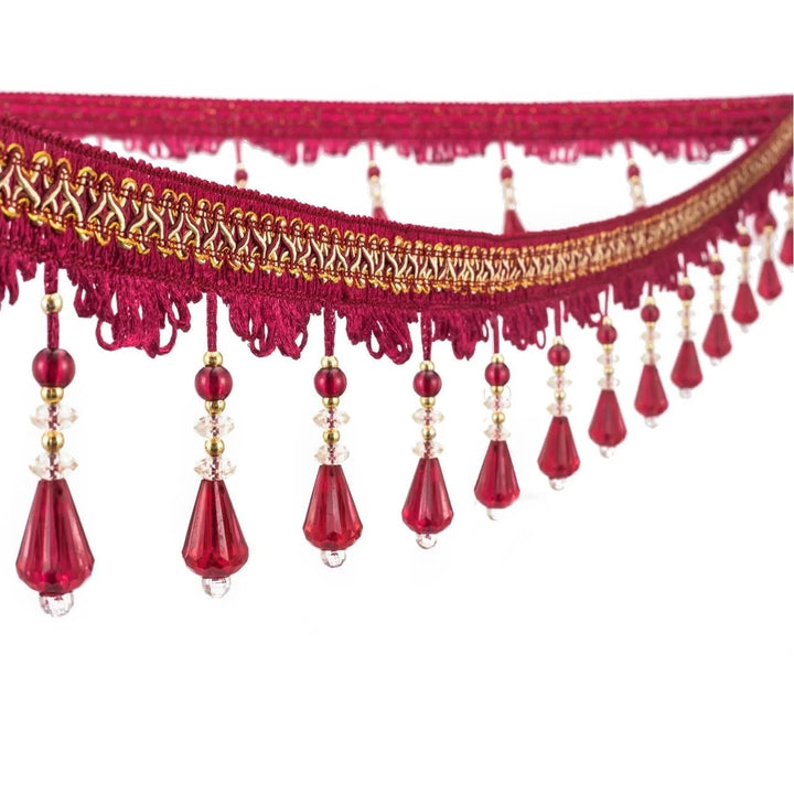 4 Colors / ROGER Beaded Ball Tassel Fringe Trim