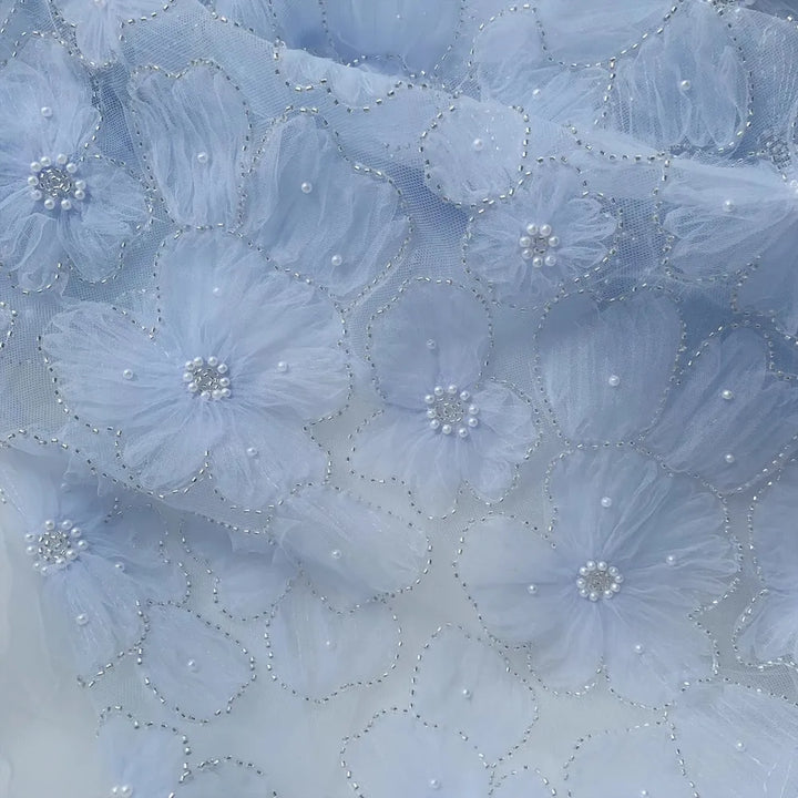 Aven Embroidered Tulle Lace Fabric