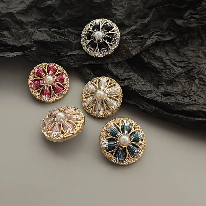 6 PC / Umeda Rhinestone Buttons