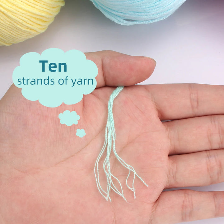 6 PC / 100% Cotton Summer Soft Yarn