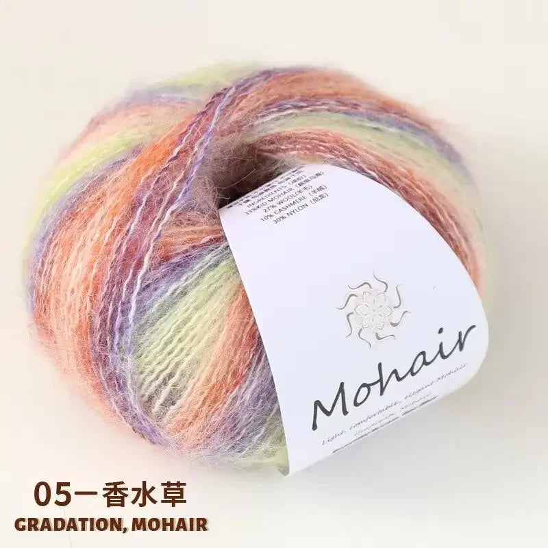 5PC / Gradient Mohair Yarn