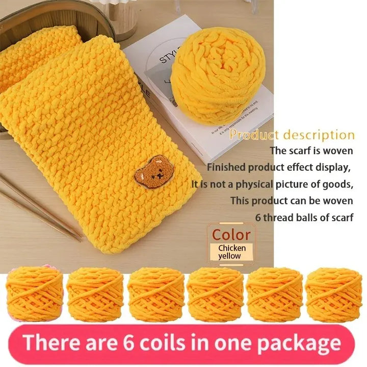 6 PC / Thread Thick Yarn Ball Set