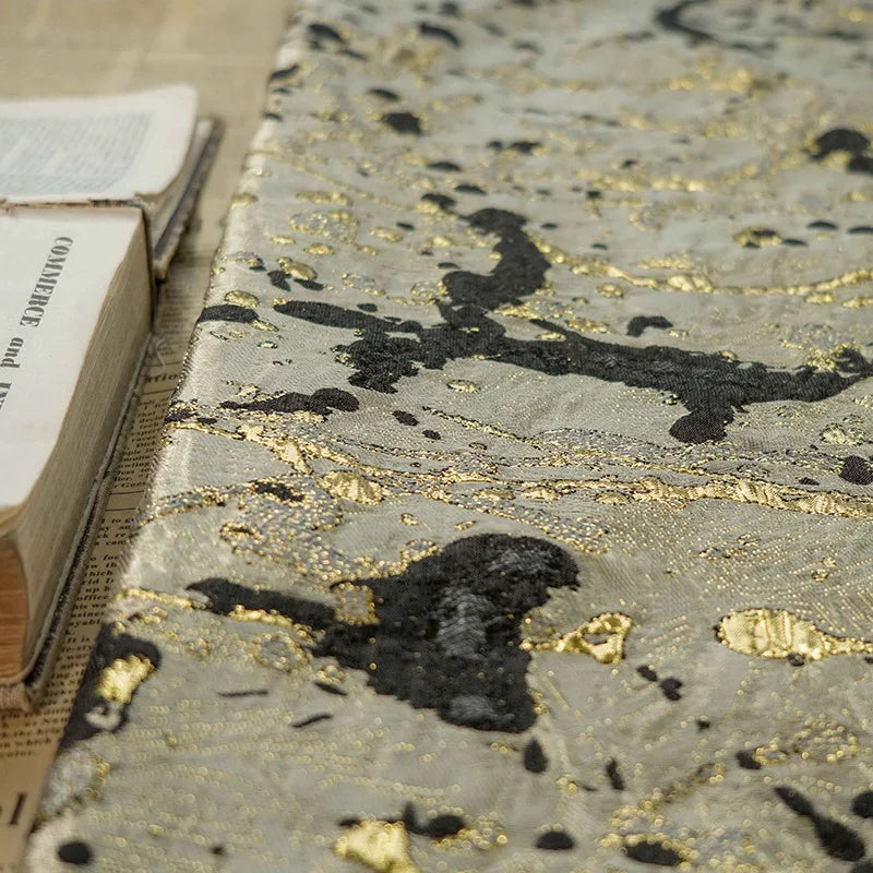 Quill Splash Ink Yarn Dyed Jacquard Fabric