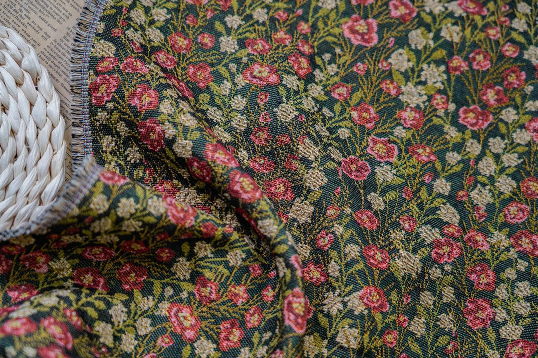 Glendale Rural Style Floral Woven Jacquard Fabric