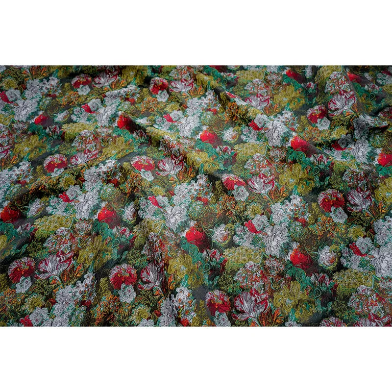 Lomeni Oil Panted Style Woven Jacquard Fabric