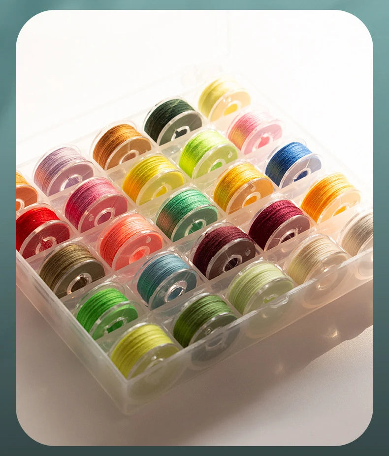 25 Colors / Polyester Bobbin Thread Set