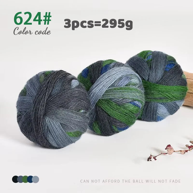 295g Colorful Wool Yarn