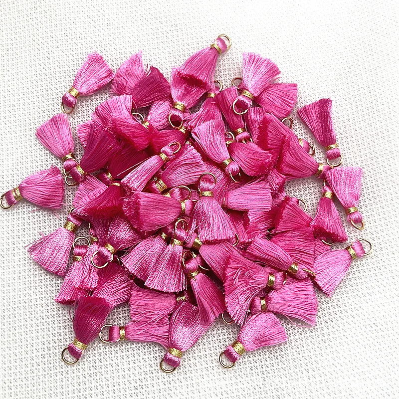 50 PC Mireau 20mm Mini Metal Hanging Ring Tassel