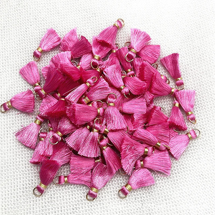 50 PC Mireau 20mm Mini Metal Hanging Ring Tassel