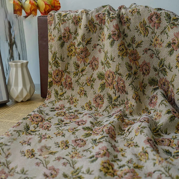 Inkoa Retro Rose Yarn Dyed Jacquard Fabric