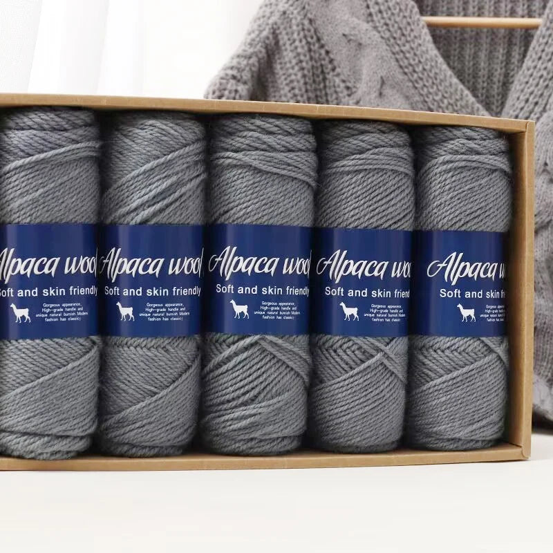 5 PC / Alpaca Wool Coarse Yarn