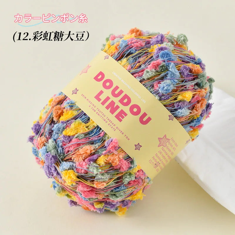 50g Handmade Woven Mixed Knitting Yarn