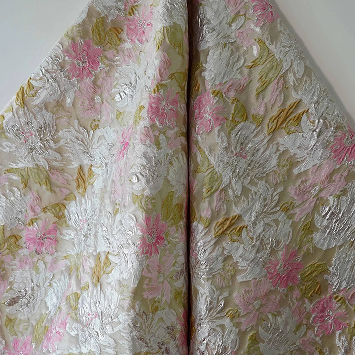 Milosomo Large Flower Painting Design Jacquard Fabric