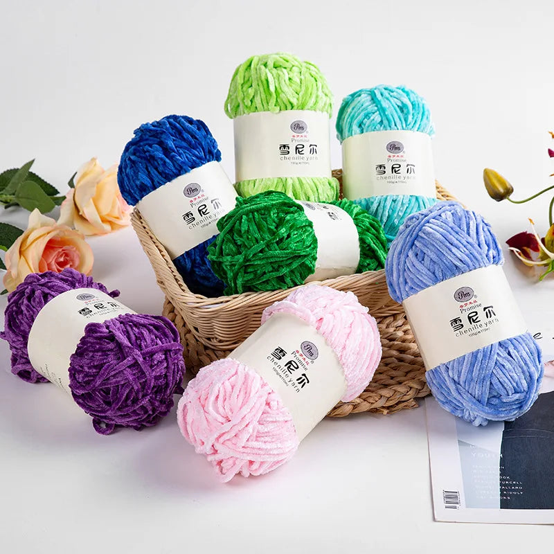 100g 6mm Chenille Yarn
